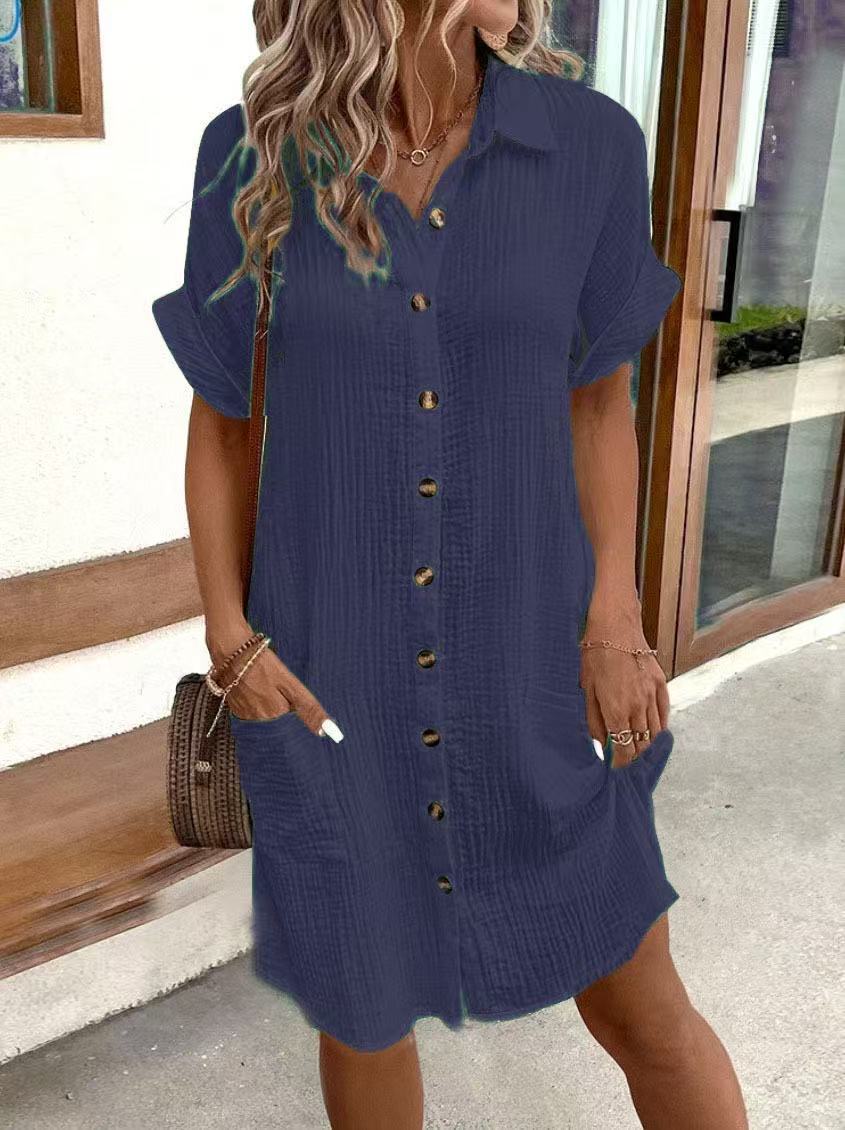 Portofino Casual Midi Shirt Dress
