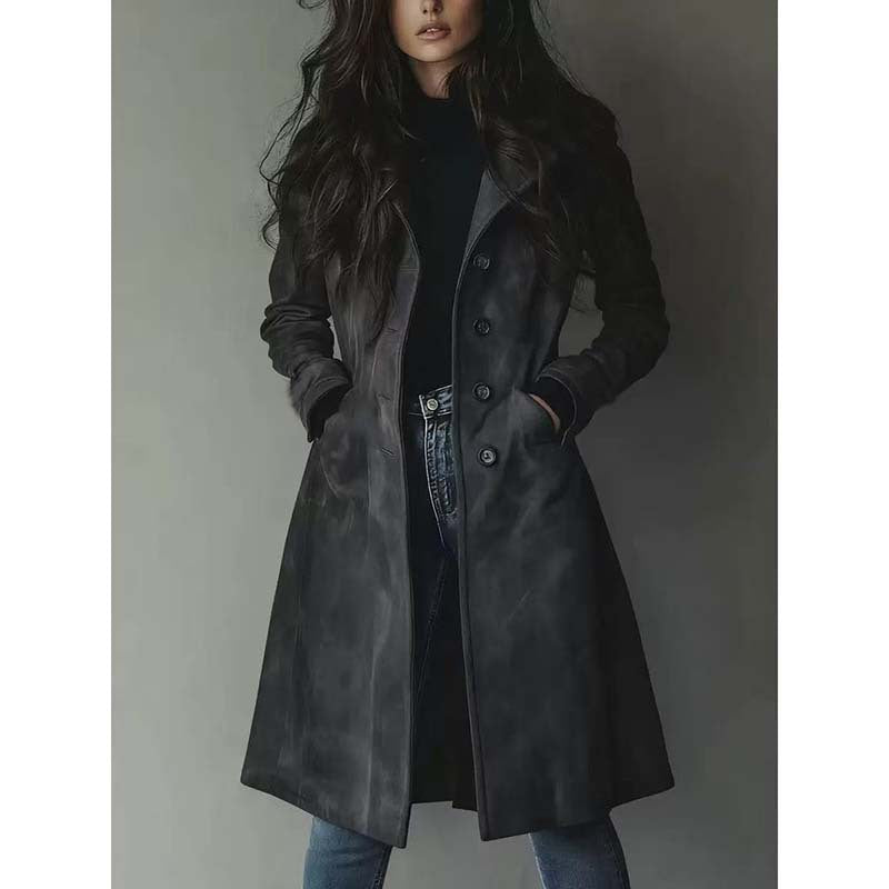 Heritage Vintage Suede Trench Coat