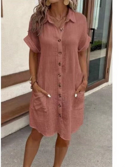 Portofino Casual Midi Shirt Dress