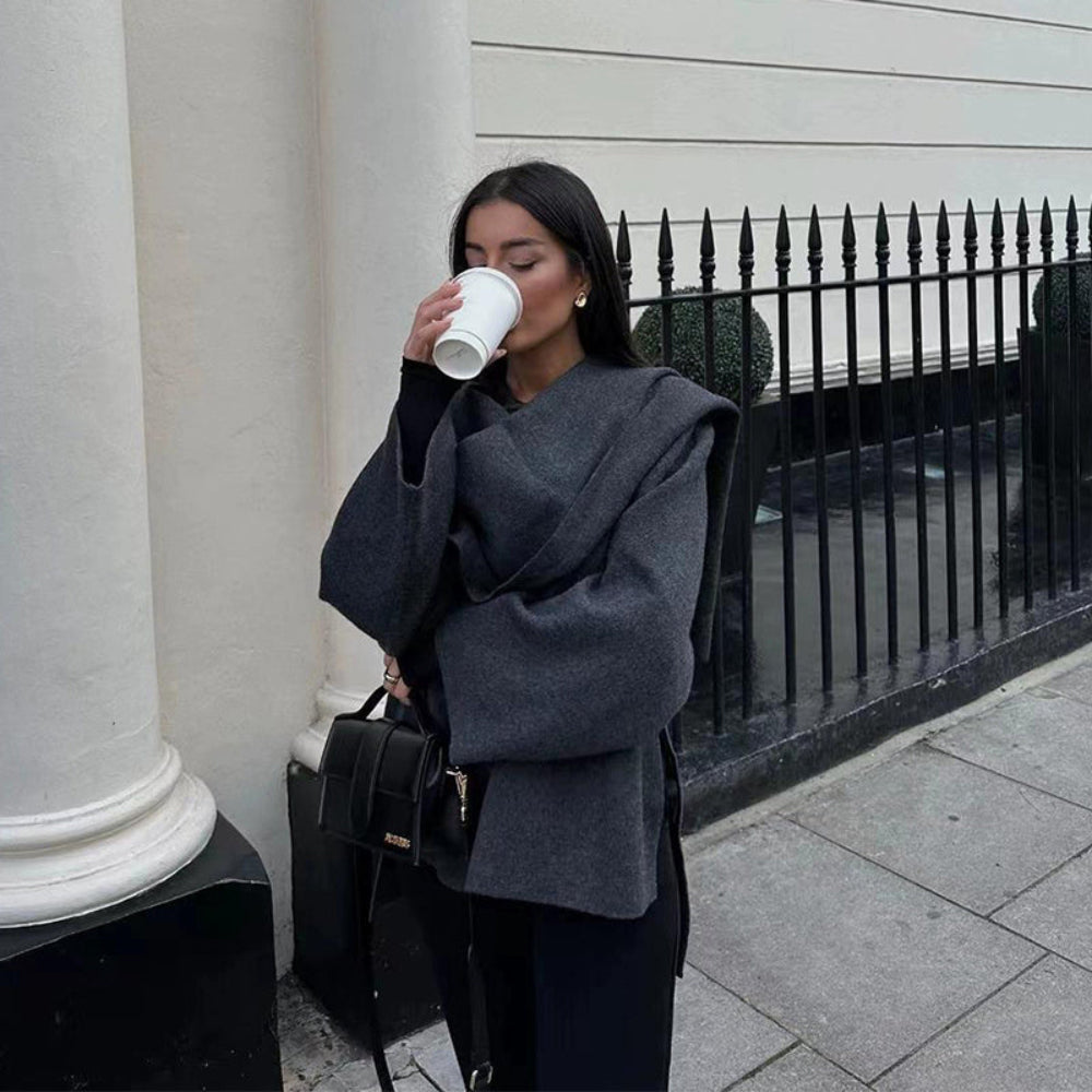 Asymmetric Scarf Cape