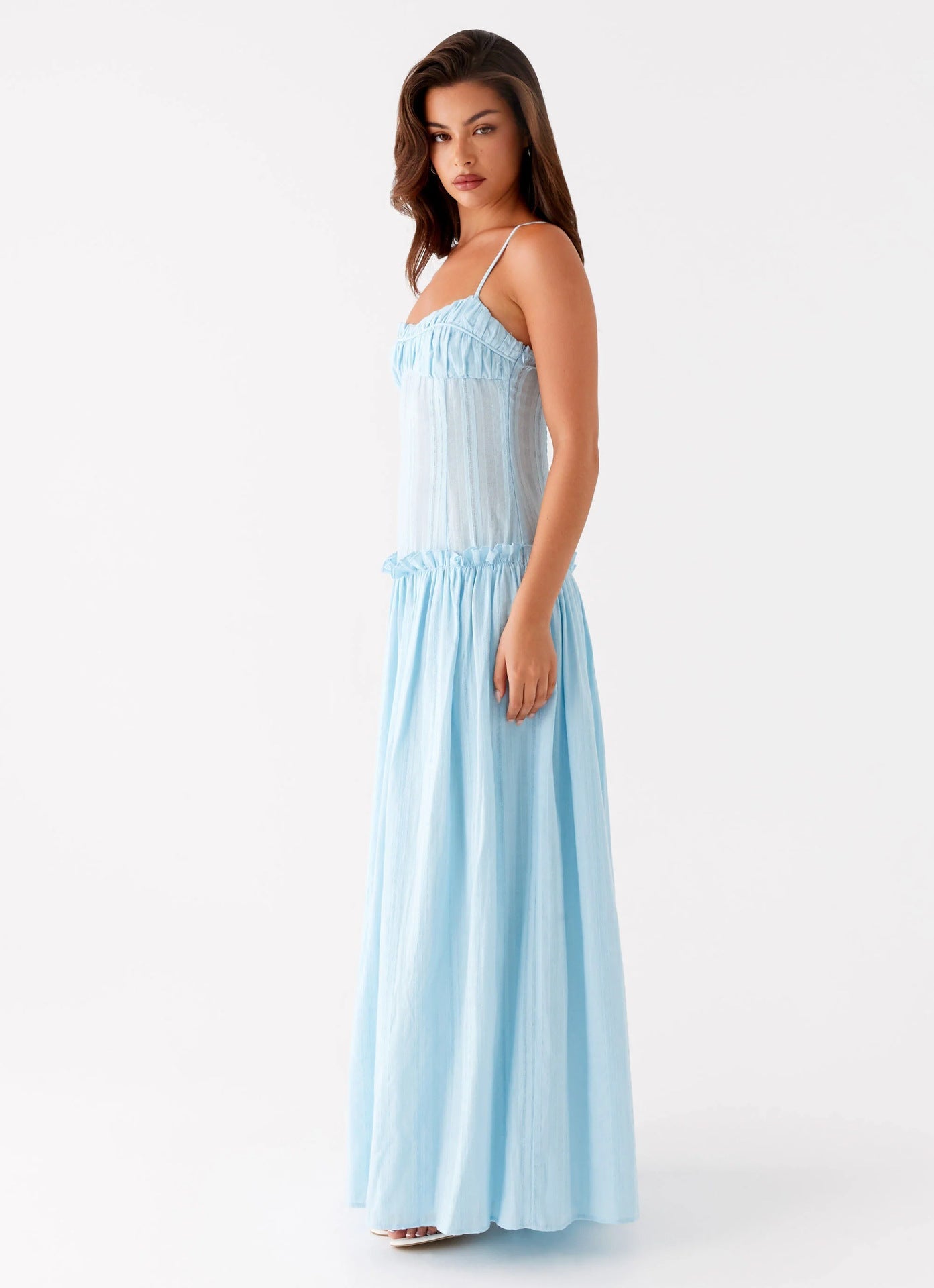 Skyblue Smocked Maxi Dress Everyday