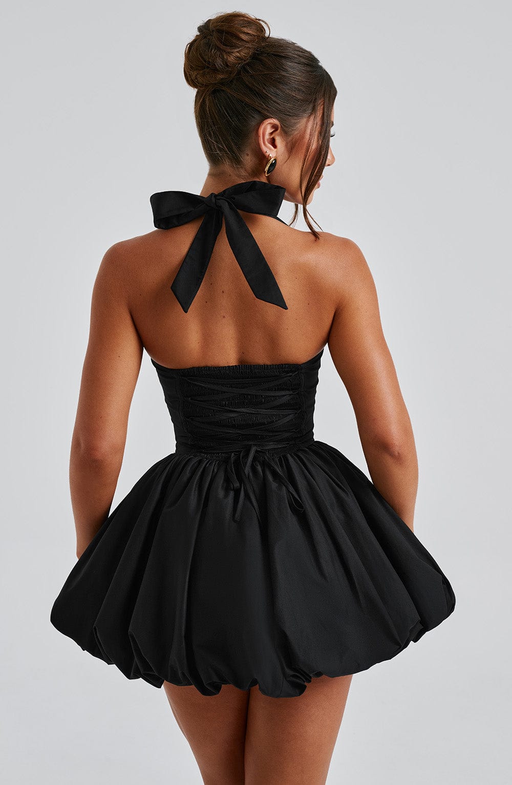 Midnight Classic Halter Mini Dress