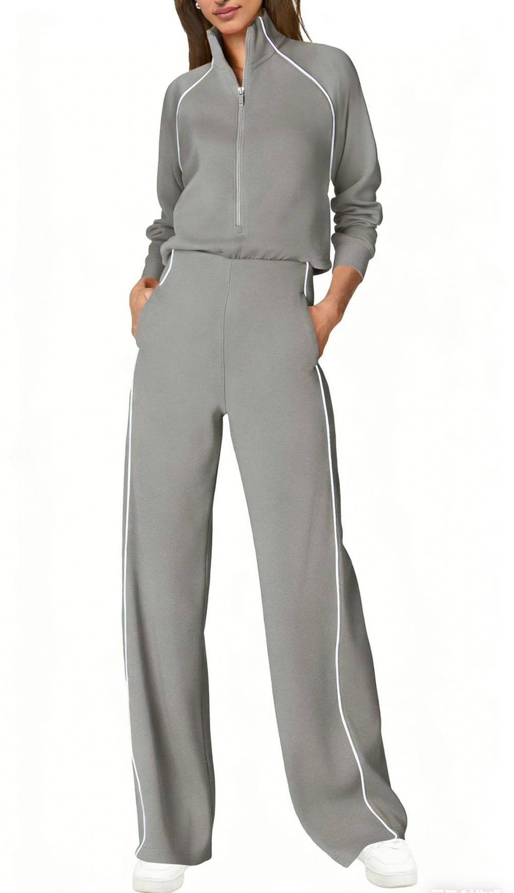 Everyday Cozy Half Zip Jumpsuit