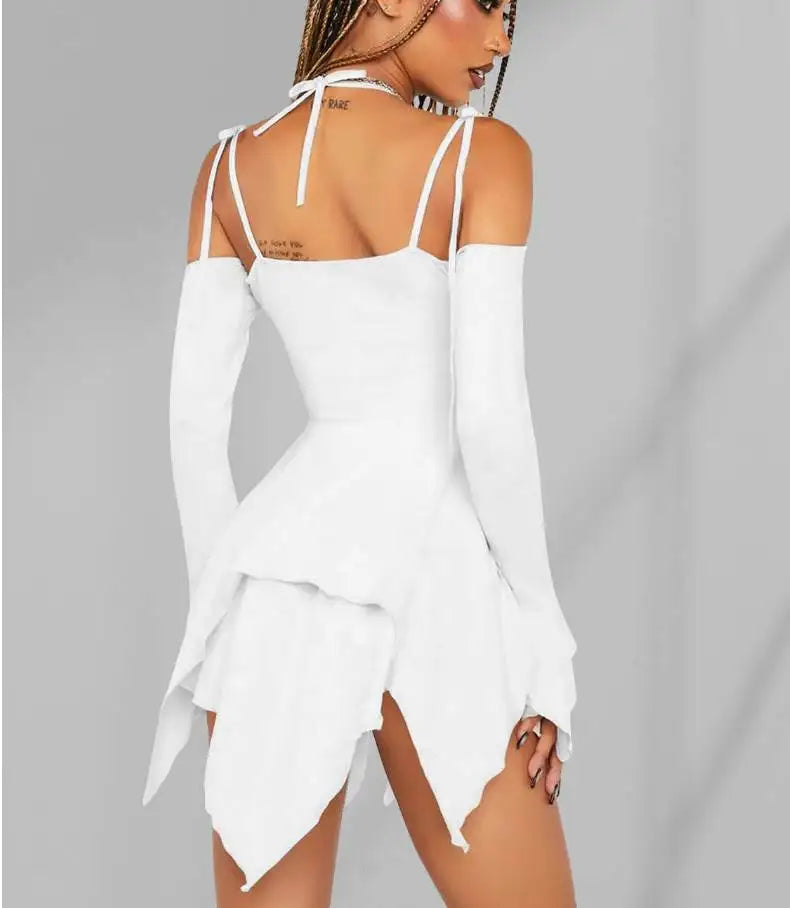 🔥 50% OFF 🖤 Midnight Siren Asymmetry Dress