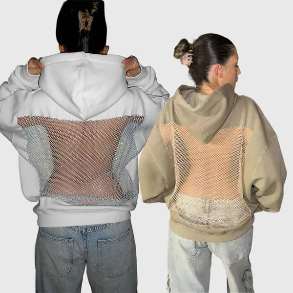Crystal Mesh Glow Hoodie