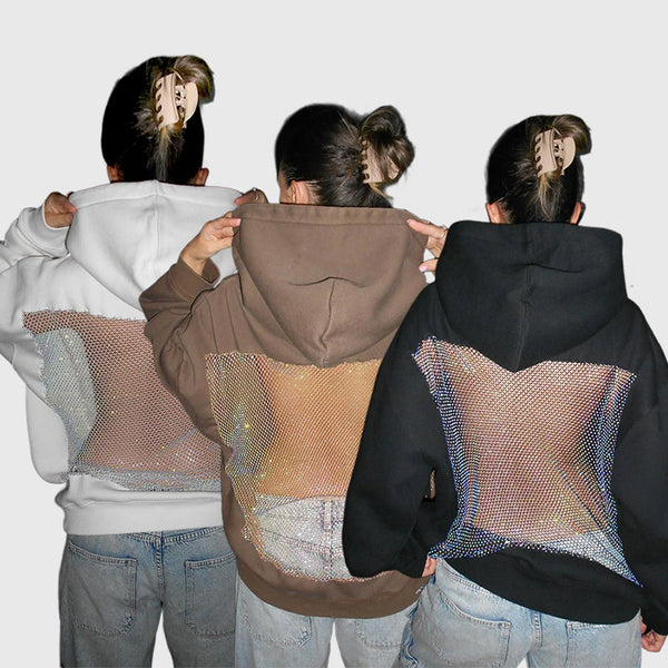 Crystal Mesh Glow Hoodie