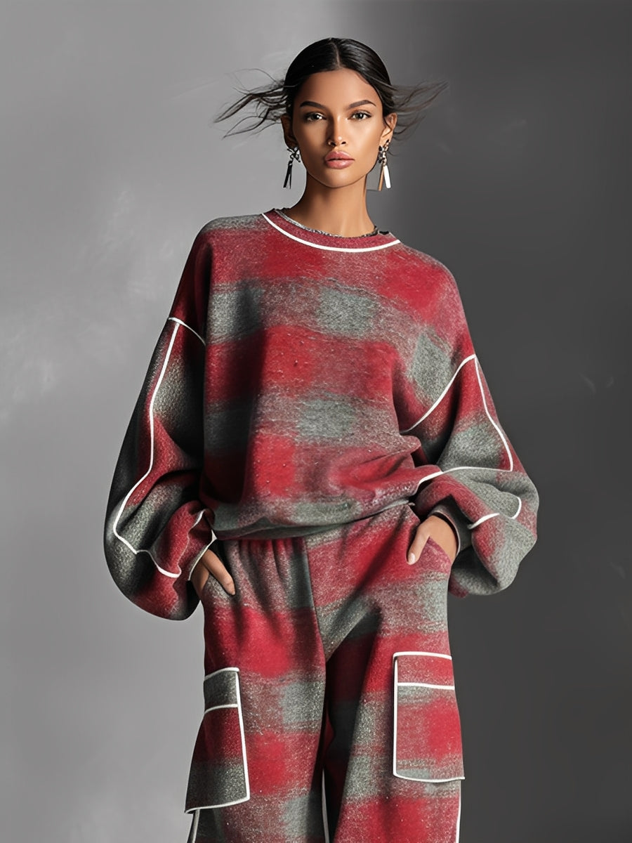 Cozy Graphic Comfort Two-Piece Lounge Set