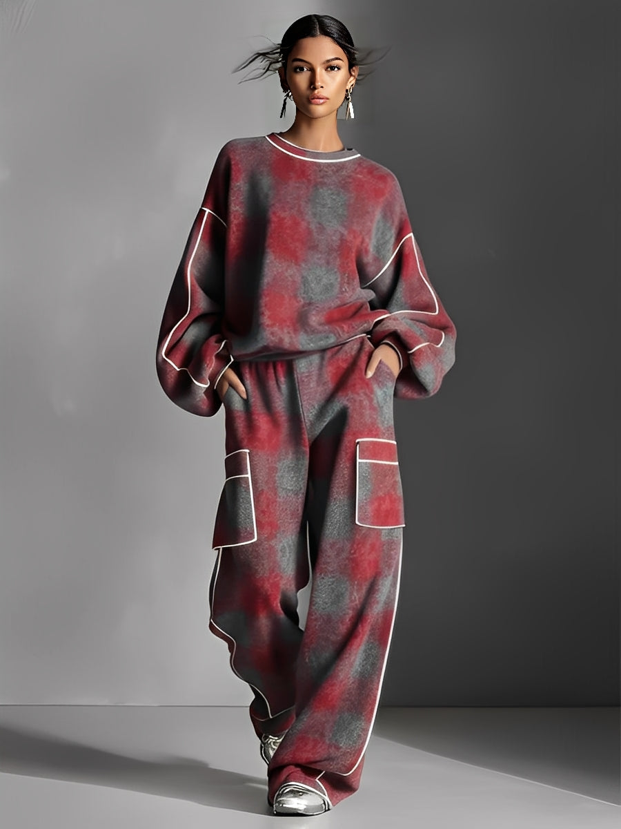 Cozy Graphic Comfort Two-Piece Lounge Set