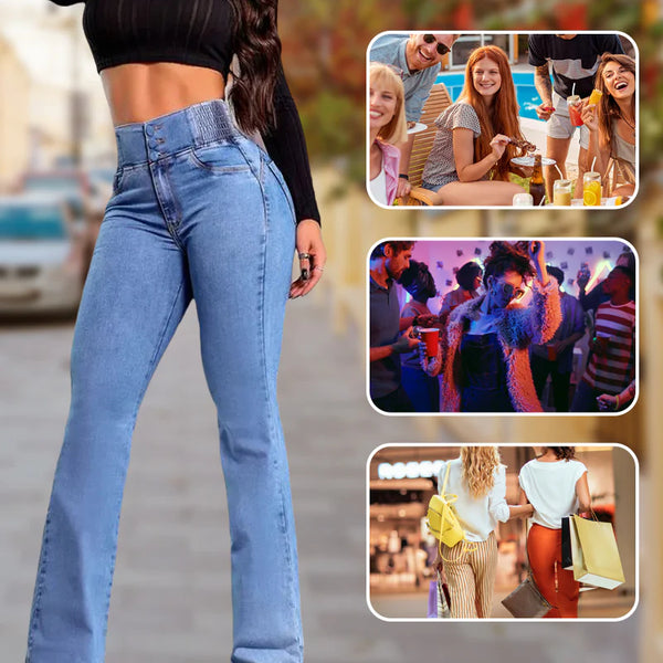 Retro High-Rise Flare Jeans